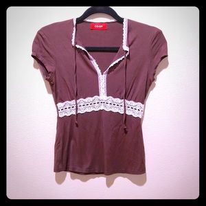 Brown Barneys New York Co-Op Top.